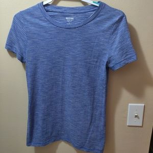 Blue and white striped tshirt